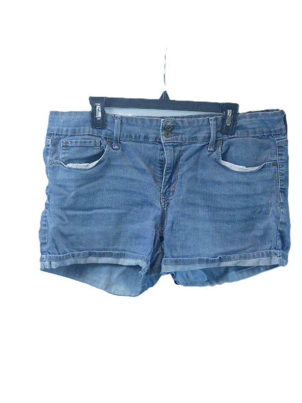 Levi’s Denizen 5-Pocket Cuffed Denim Shorts Size 14